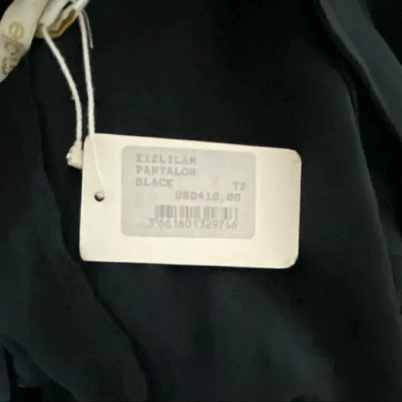 Maje 2 black silk sleeveless jumpsuit with pockets NEW - Picture 13 of 15